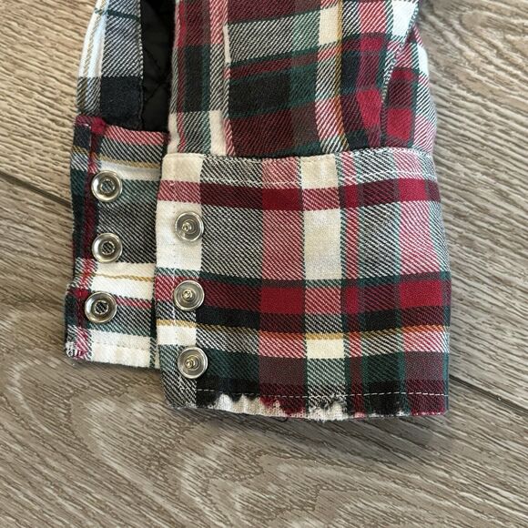 Vintage Ely Cattleman Men’s Medium Insulated Flannel Red/Black Plaid Pearl Snap - Picture 9 of 9